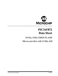 DataSheet PIC16F872 pdf